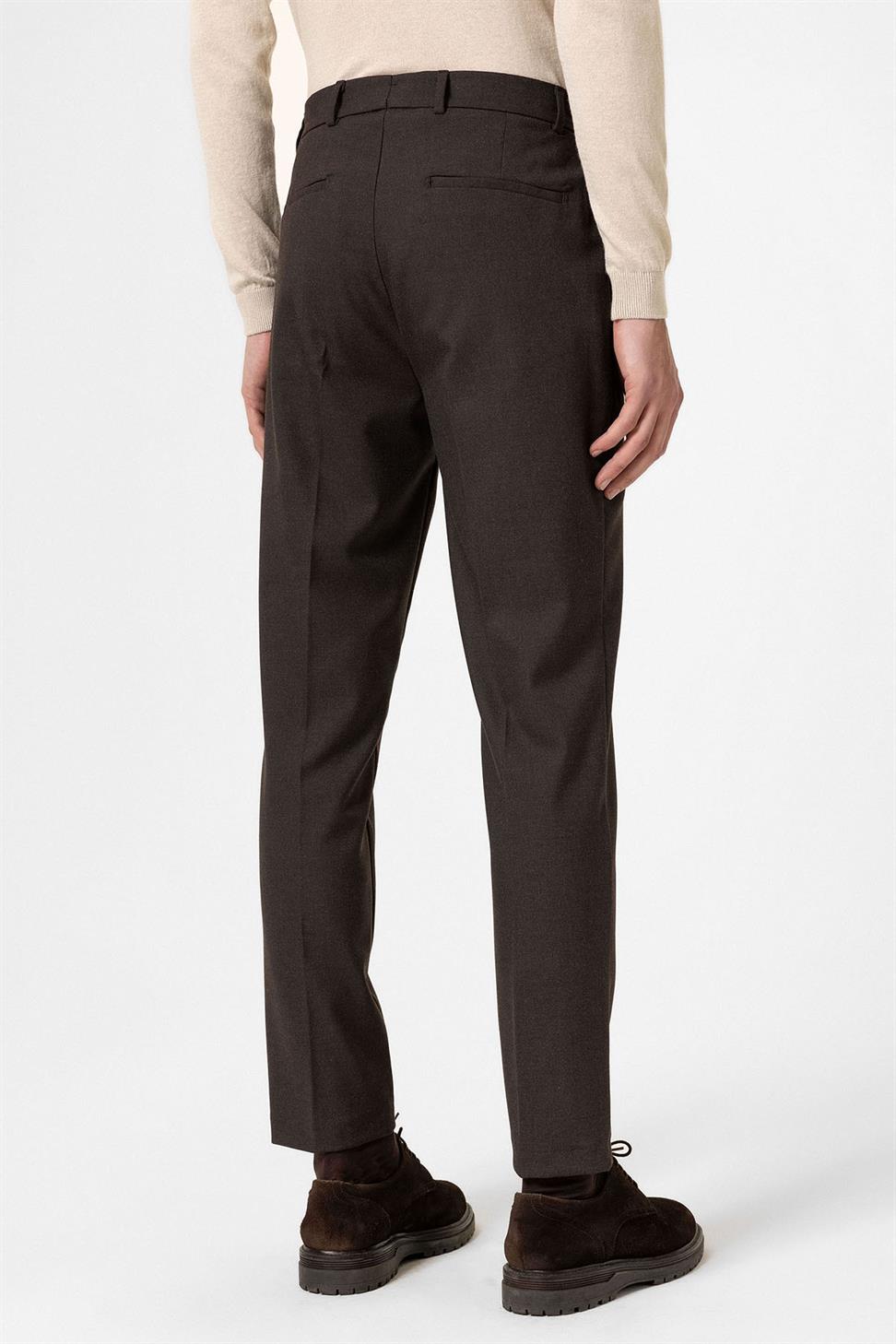 Antioch Kahve Yüksek Bel Klasik Erkek Pantolon