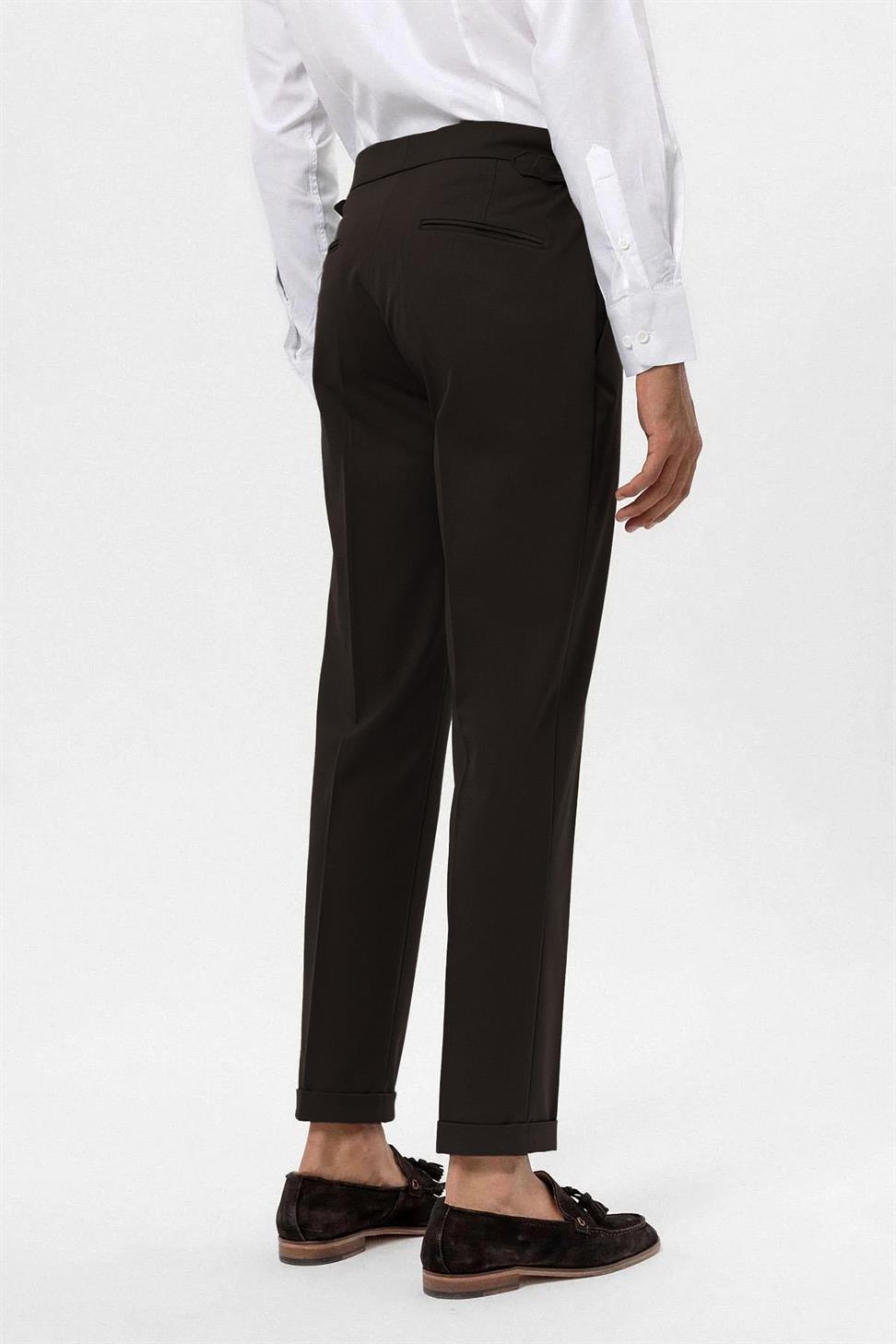 بنطلون رجالي بخصر عالٍ عادي للرجال