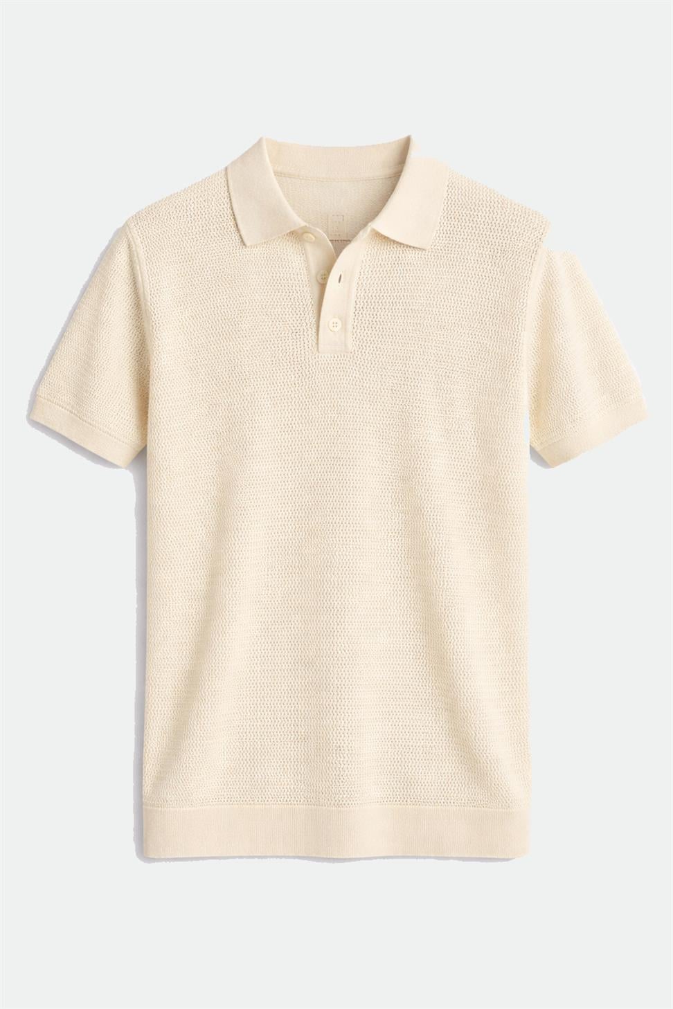 Antioch Kemik Örgü Dokulu Polo Yaka Erkek T-Shirt