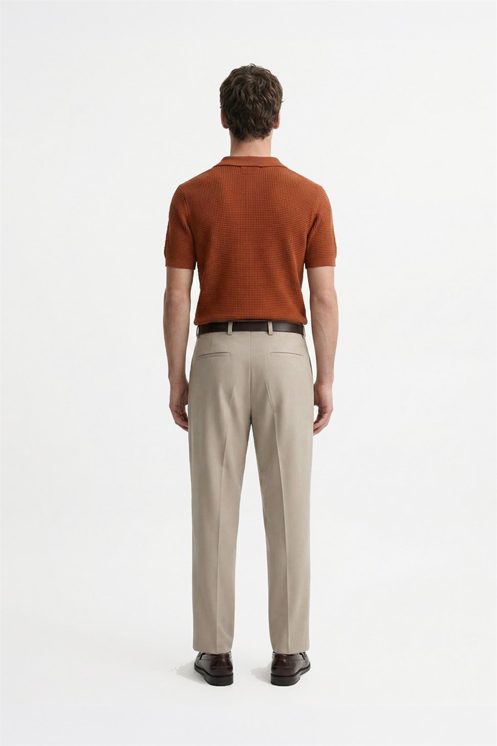 Antioch Kiremit Dokulu Polo Yaka Erkek T-Shirt