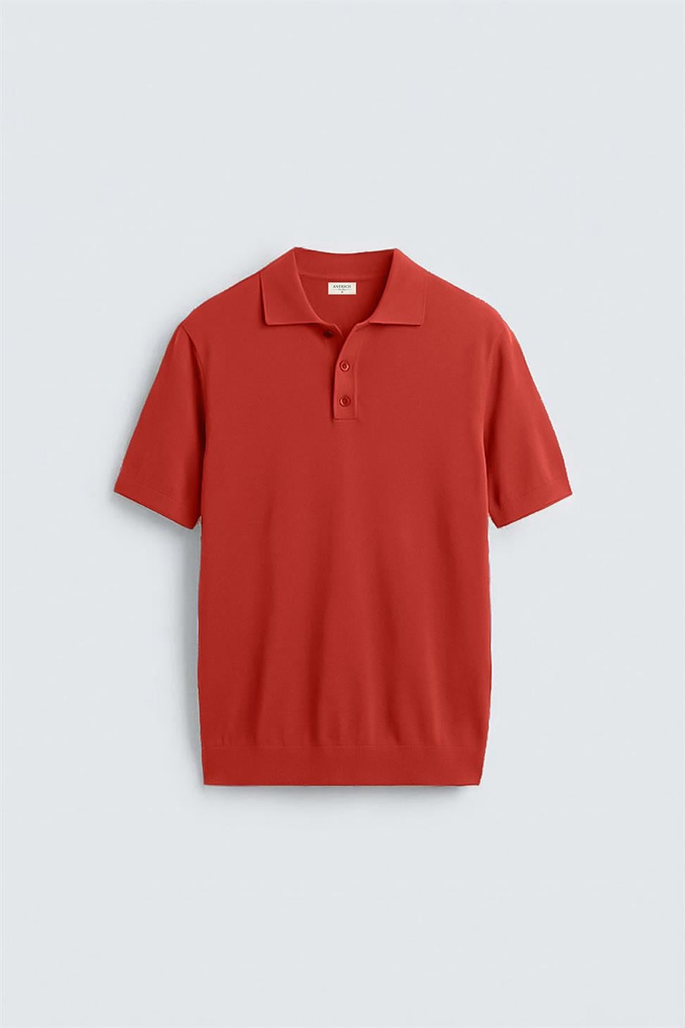 Comfort Slim Polo Neck Mens Knit T-Shirt