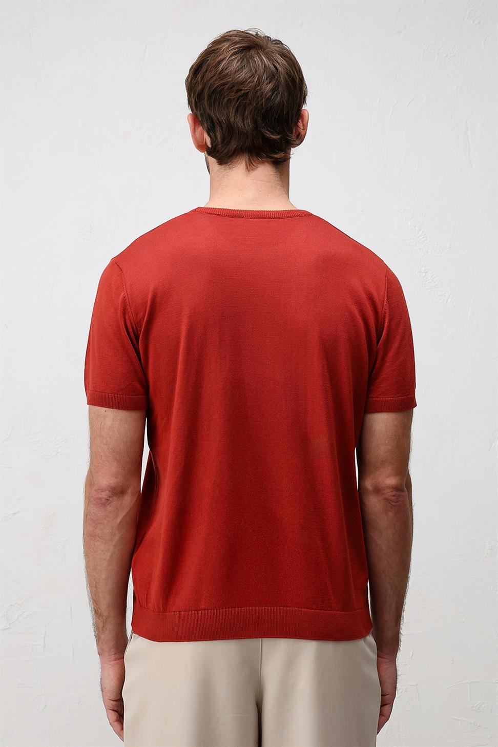 Antioch Kırmızı Comfort Slim Triko T-Shirt