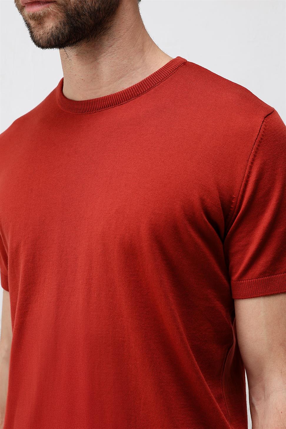 Antioch Kırmızı Comfort Slim Triko T-Shirt