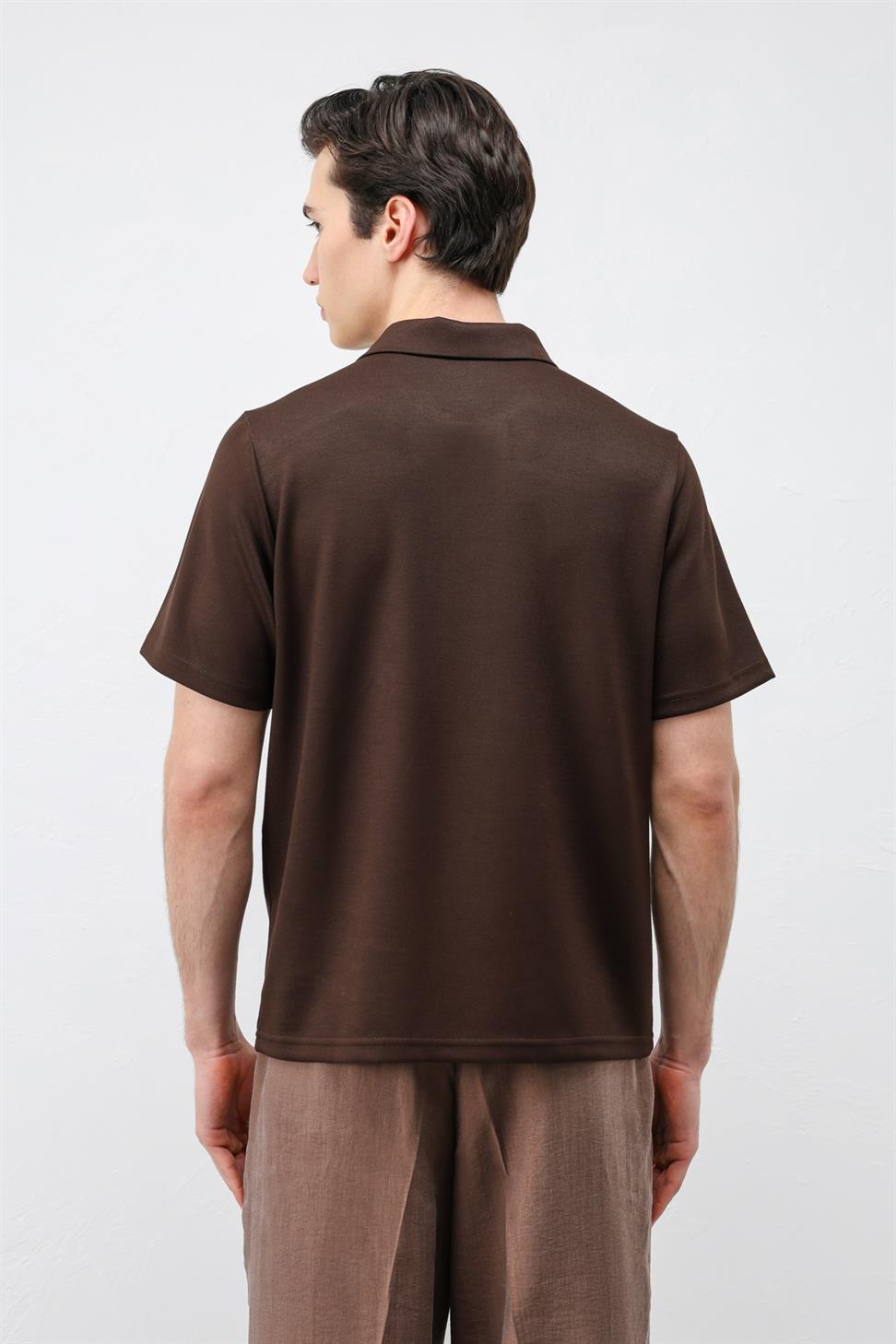 Basic Polo-Neck Mens T-Shirt