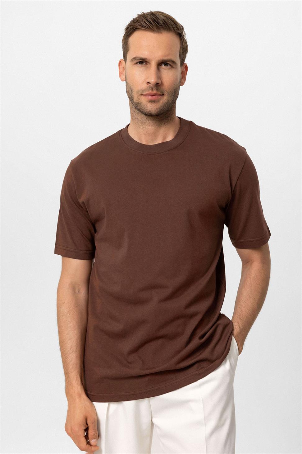 طاقم الرقبة الأساسية تي شيرت