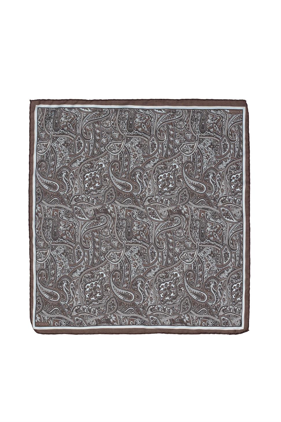 Antioch Koyu Kahve Etnik Desen Fular