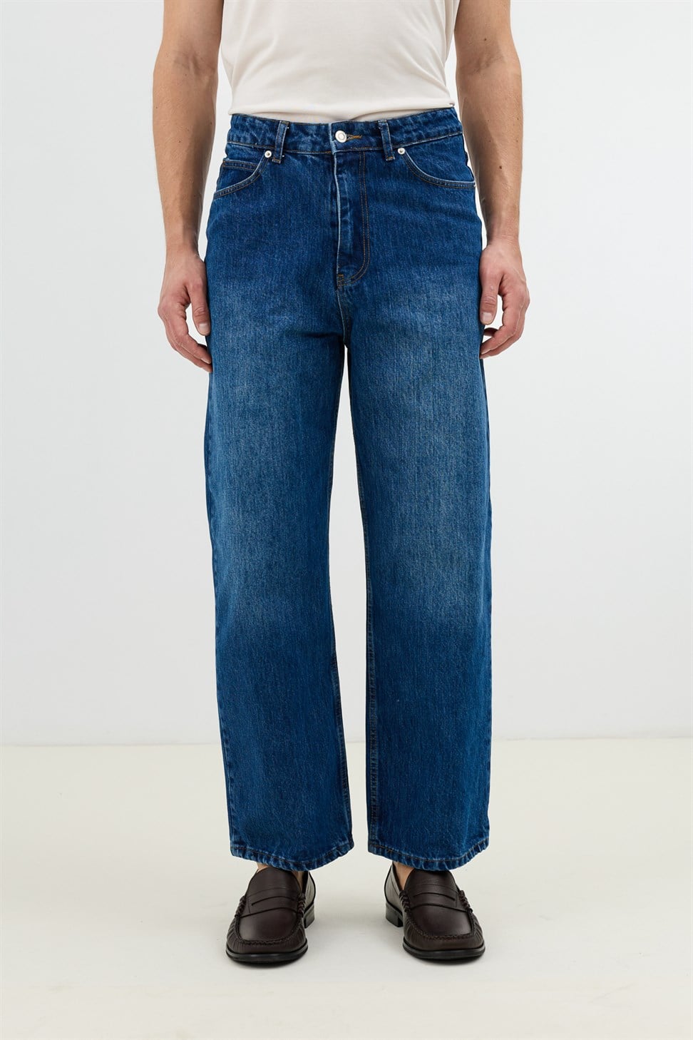 Antioch Koyu Mavi Relax Fit Erkek Jean