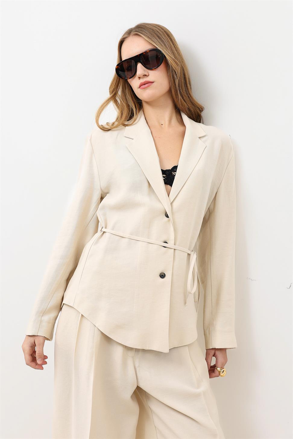 Draped Slim Jacket