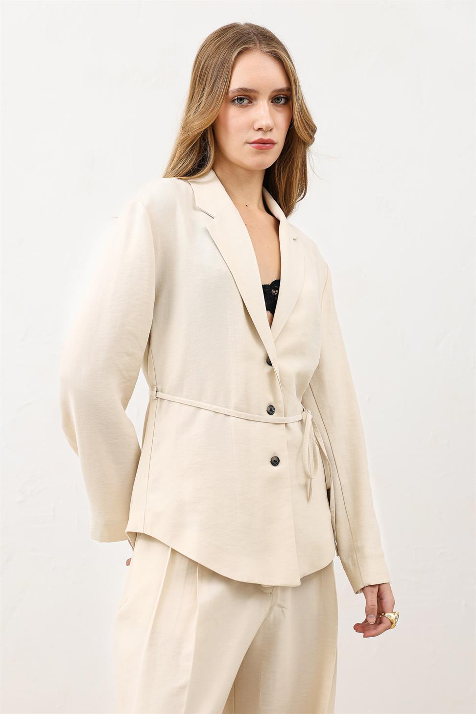 Draped Slim Jacket