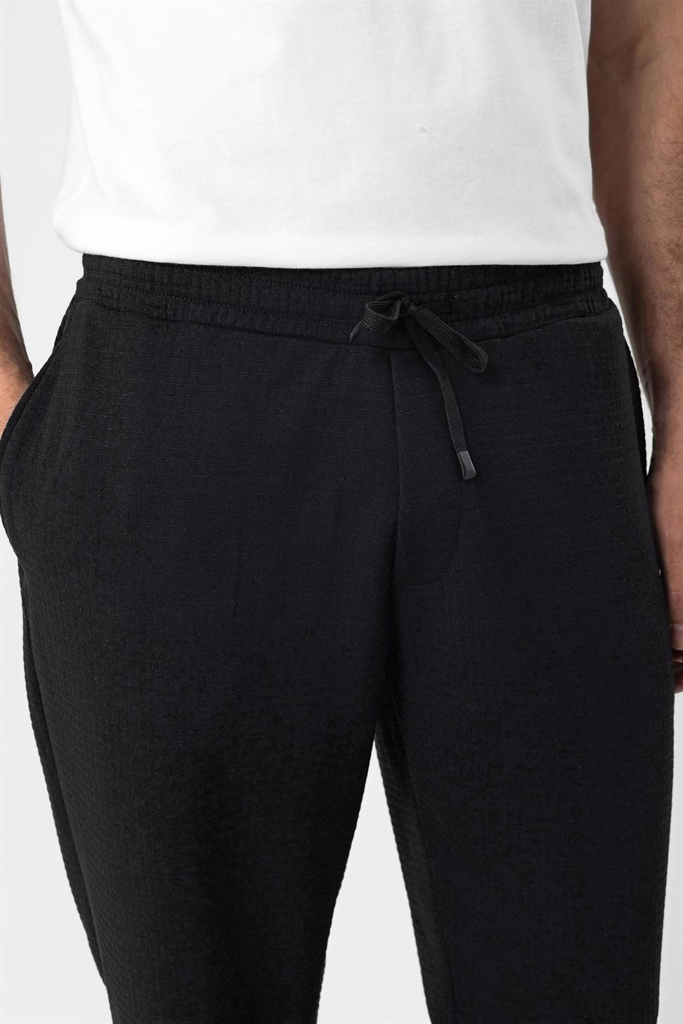 بنطلون منقوش من القماش مريح للرجال