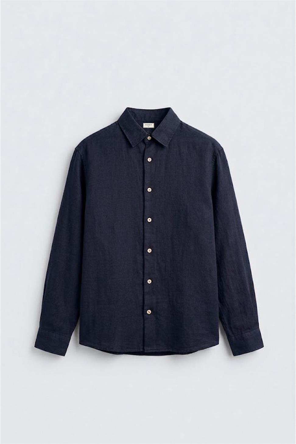 100% Linen Relax Fit Mens Shirt