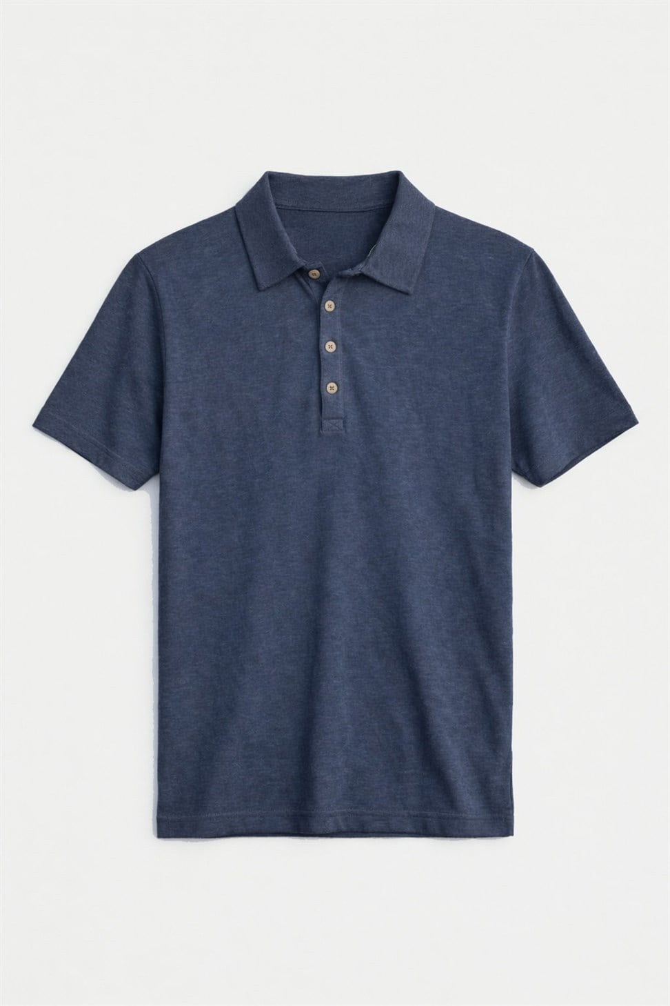 Antioch Lacivert Düğmeli Polo Yaka Erkek T-Shirt