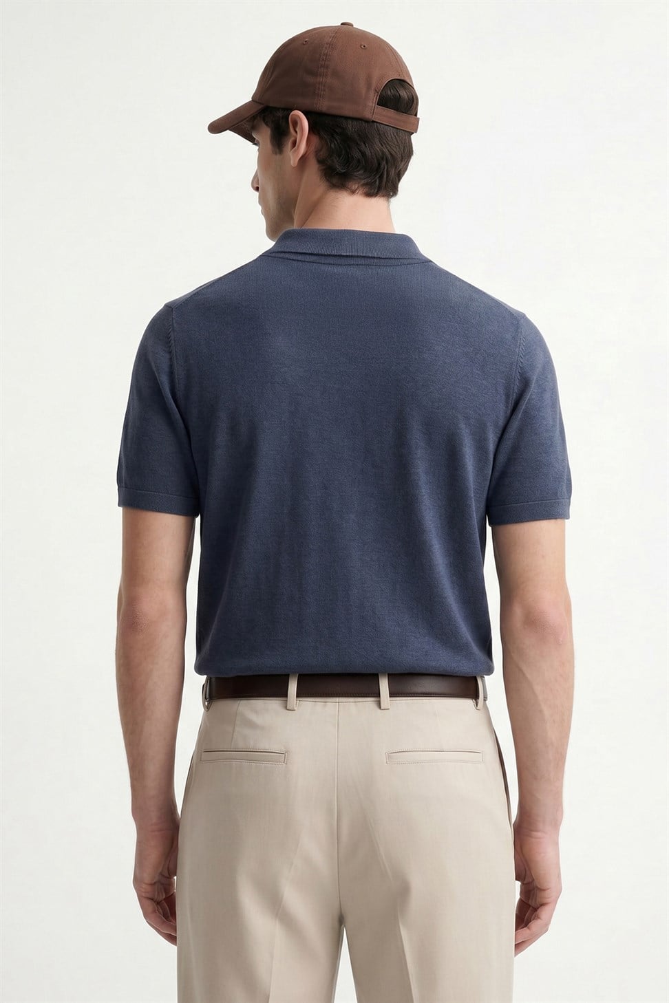 Antioch Lacivert Düğmeli Polo Yaka Erkek T-Shirt