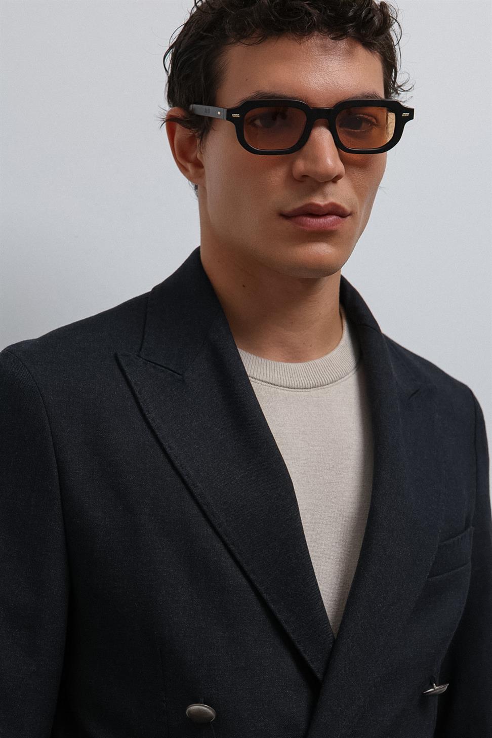 Antioch Lacivert Astarsız Kruvaze Erkek Blazer Ceket