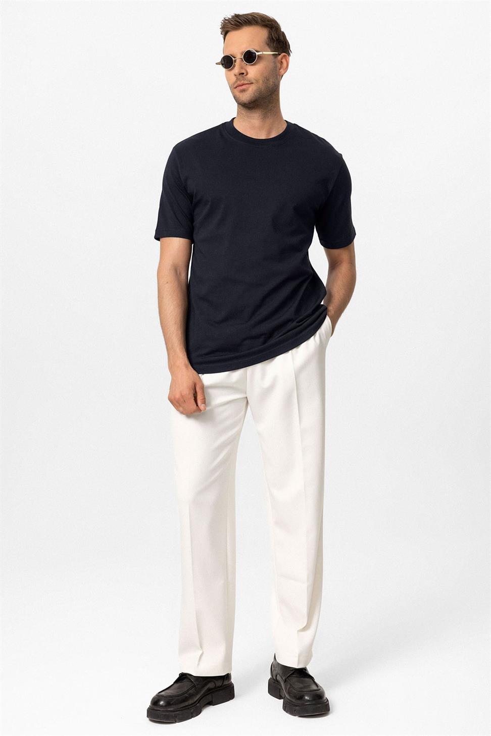 طاقم الرقبة الأساسية تي شيرت