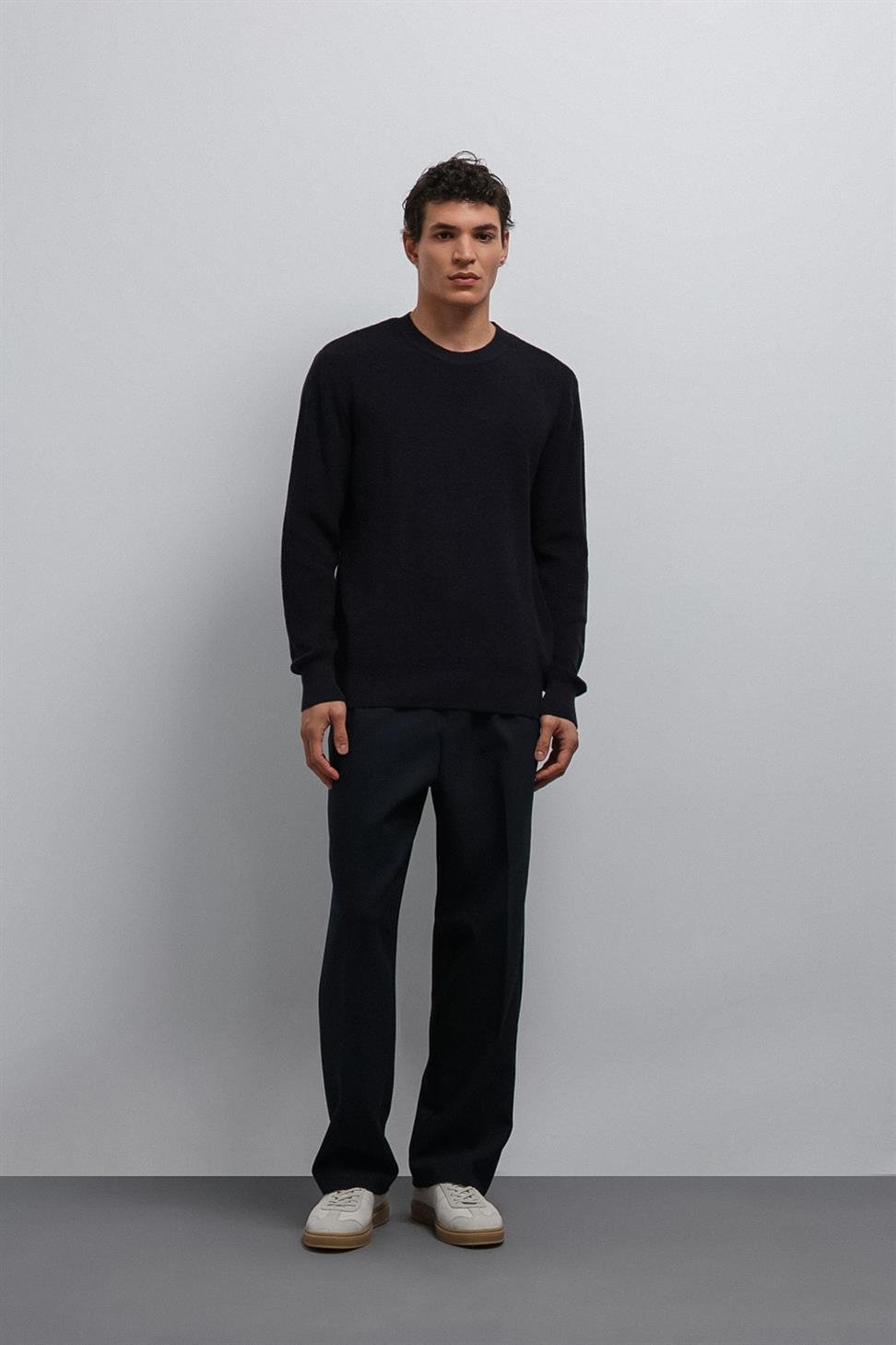 Antioch Lacivert Dokulu Erkek Kazak