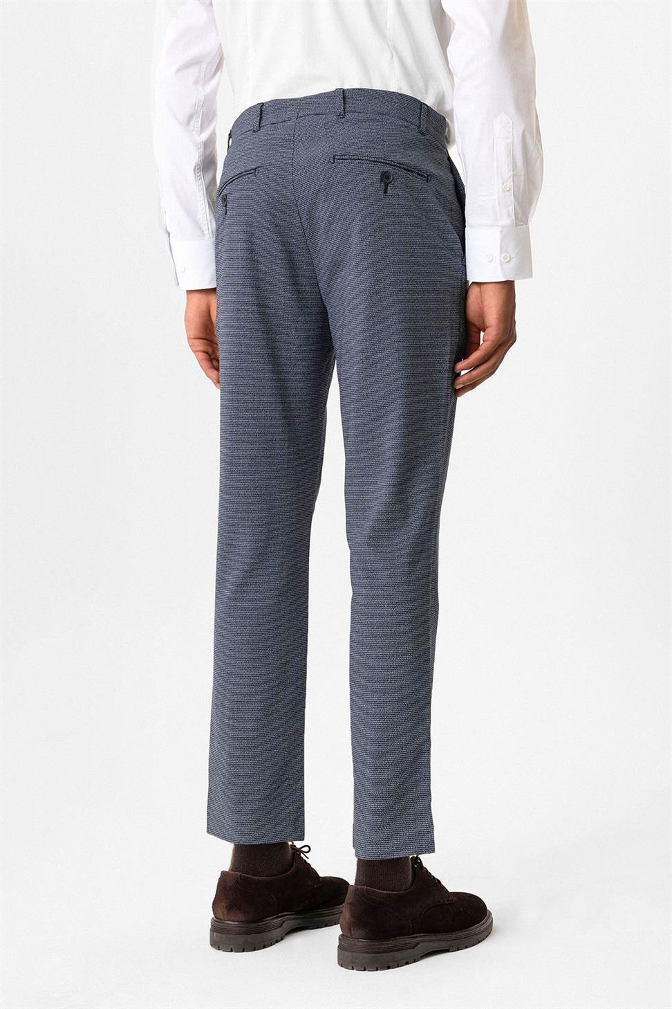 Antioch Lacivert Dokulu Erkek Pantolon