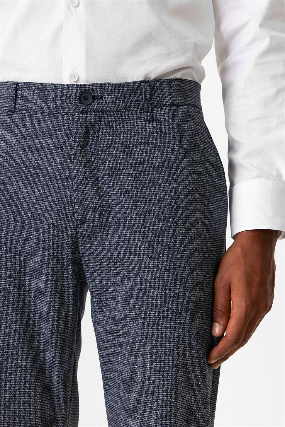 Antioch Lacivert Dokulu Erkek Pantolon