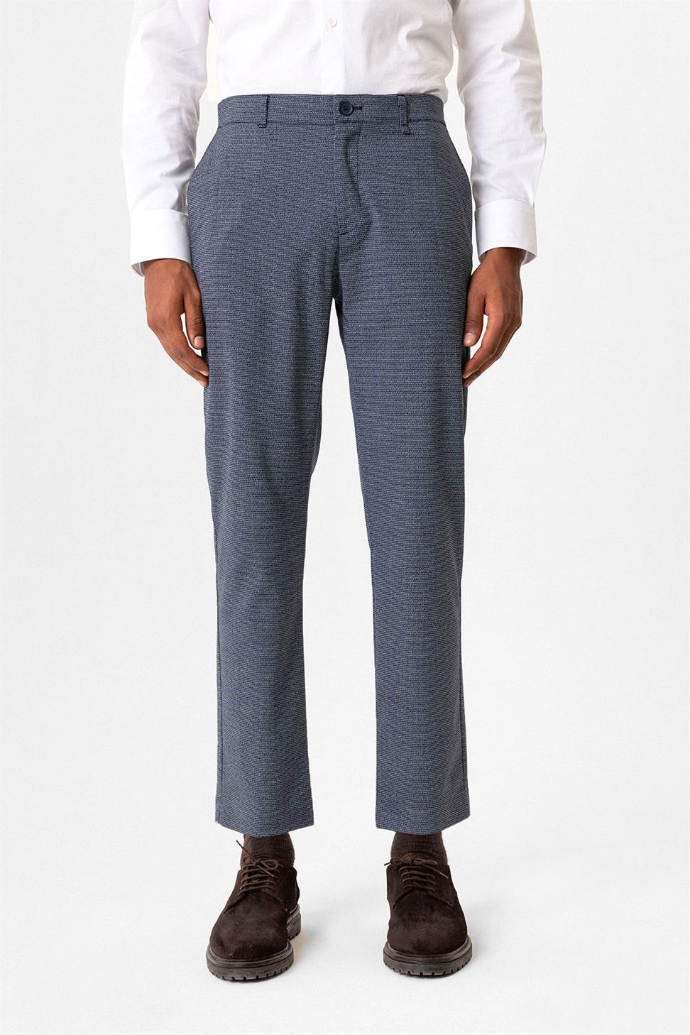 Antioch Lacivert Dokulu Erkek Pantolon