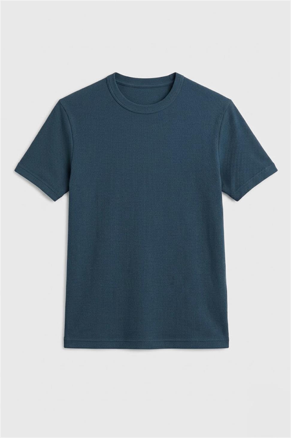 Antioch Lacivert Dokulu Erkek T-Shirt