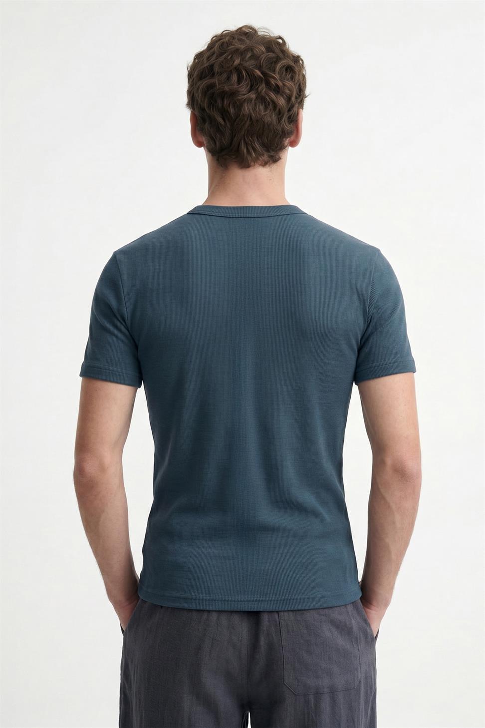 Antioch Lacivert Dokulu Erkek T-Shirt