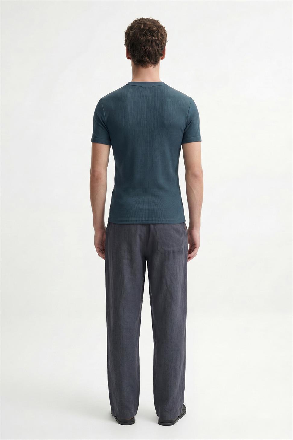 Antioch Lacivert Dokulu Erkek T-Shirt
