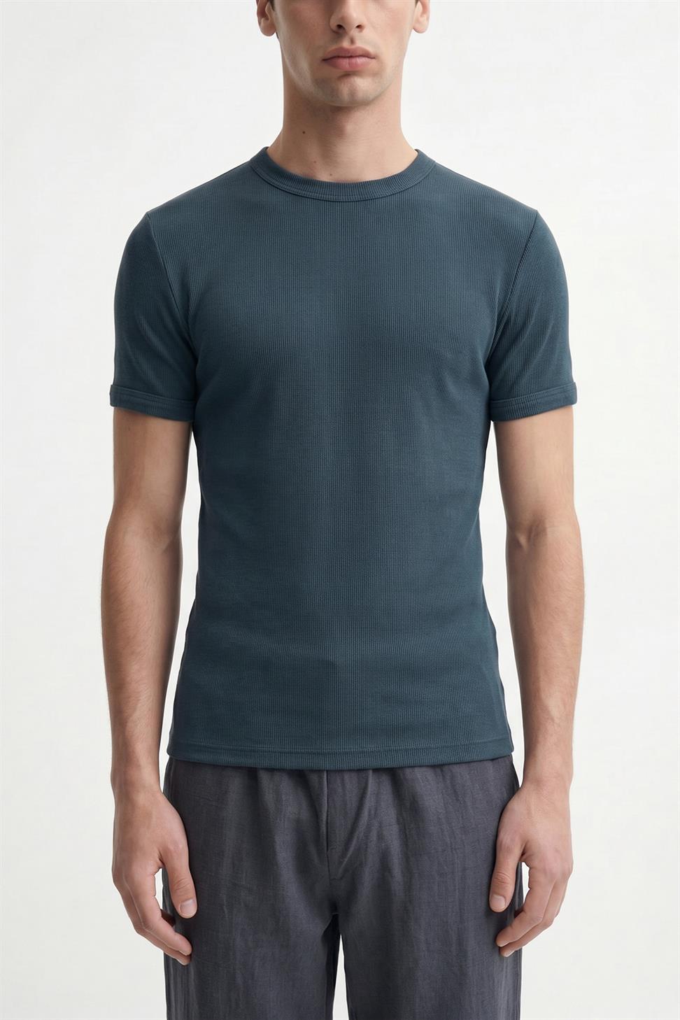 Antioch Lacivert Dokulu Erkek T-Shirt