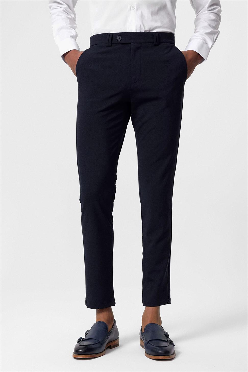 Antioch Lacivert Erkek Slim Fit Kumaş Pantolon