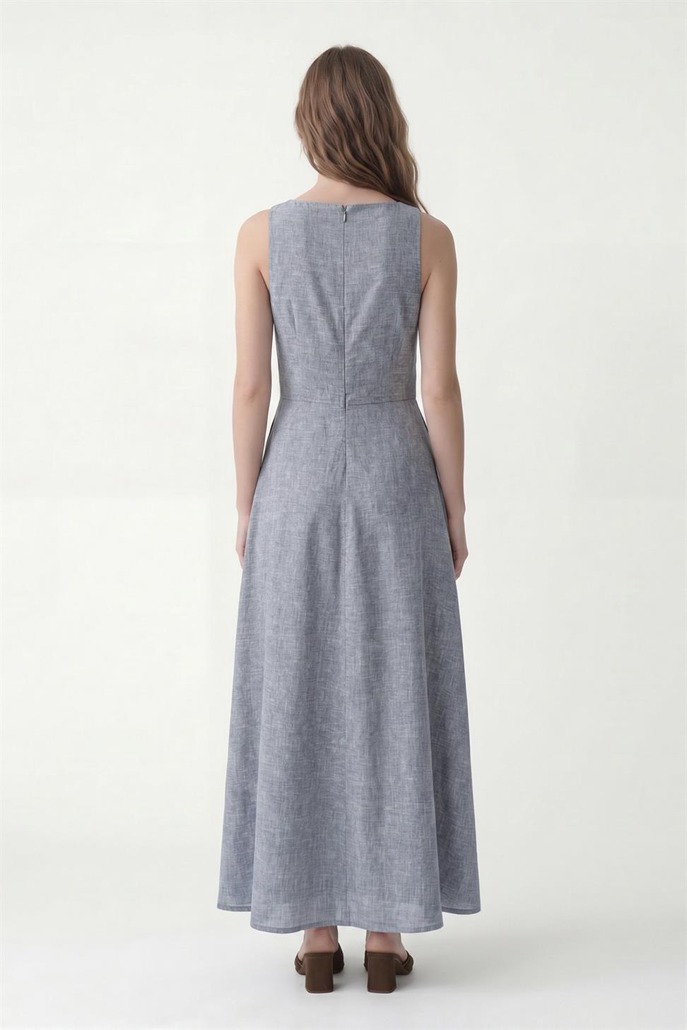 فستان نسائي بنمط الكتان