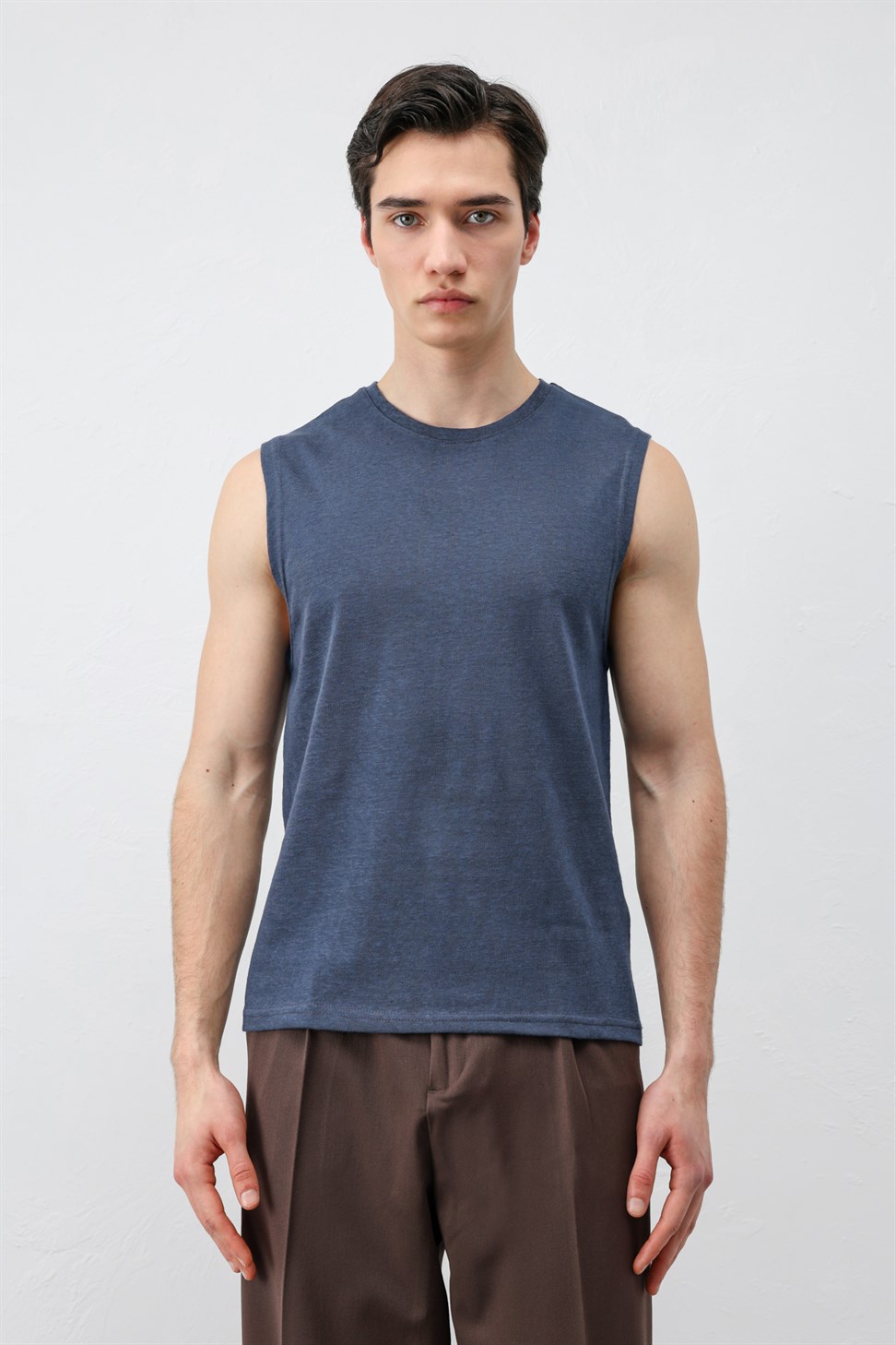Antioch Lacivert Kolsuz Erkek T-Shirt