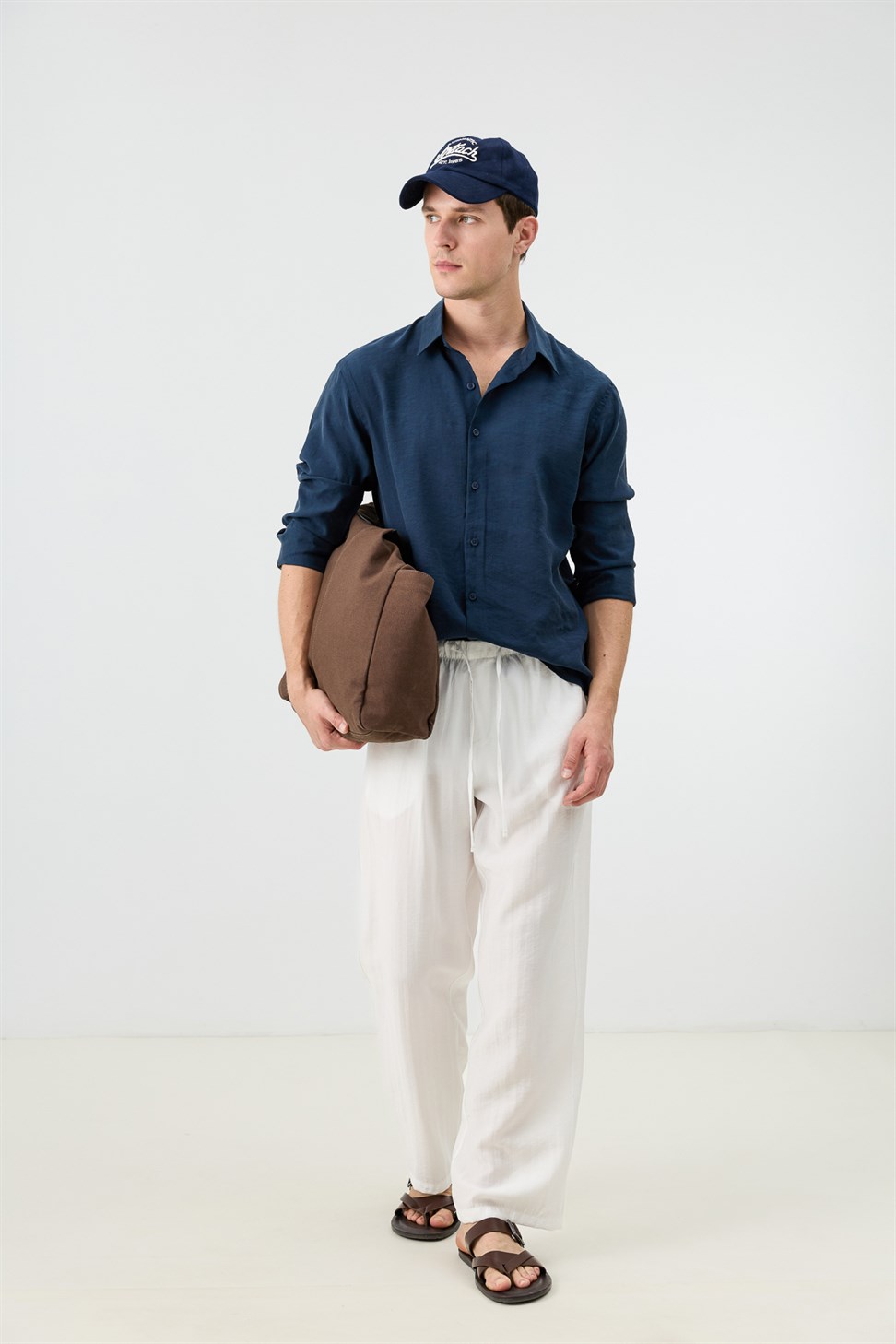 Mens Patterned Shirt with Modal Blend