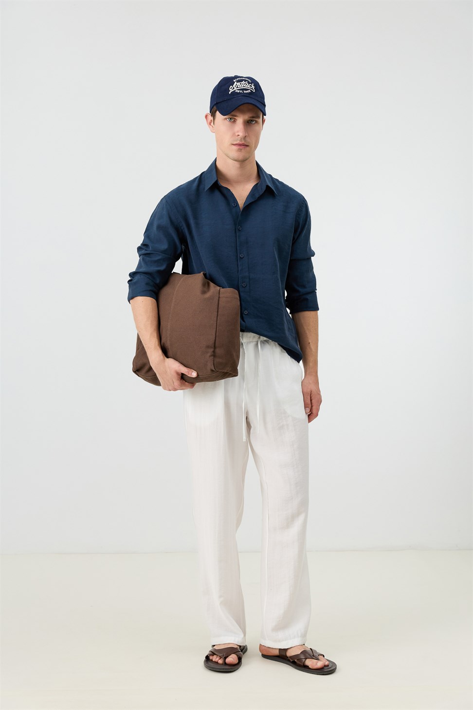 Mens Patterned Shirt with Modal Blend
