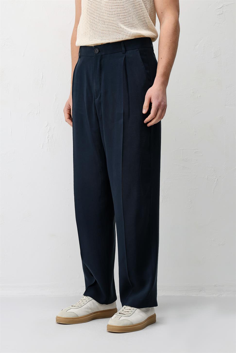 Antioch Lacivert Modal Kumaş Erkek Pantolon