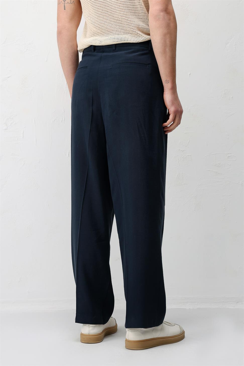 Antioch Lacivert Modal Kumaş Erkek Pantolon