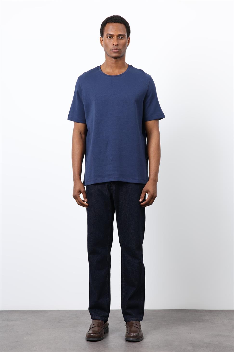 Antioch Lacivert Regular Fit Basic Erkek T-Shirt