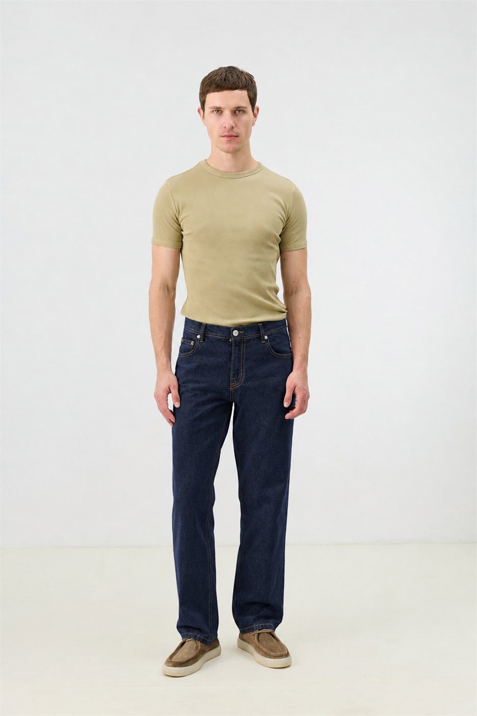 Antioch Lacivert Regular Fit Erkek Jean