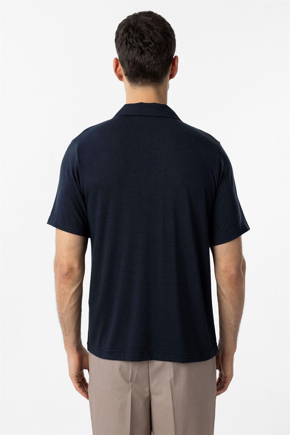 Antioch Lacivert Regular Fit Polo Yaka Erkek T-Shirt