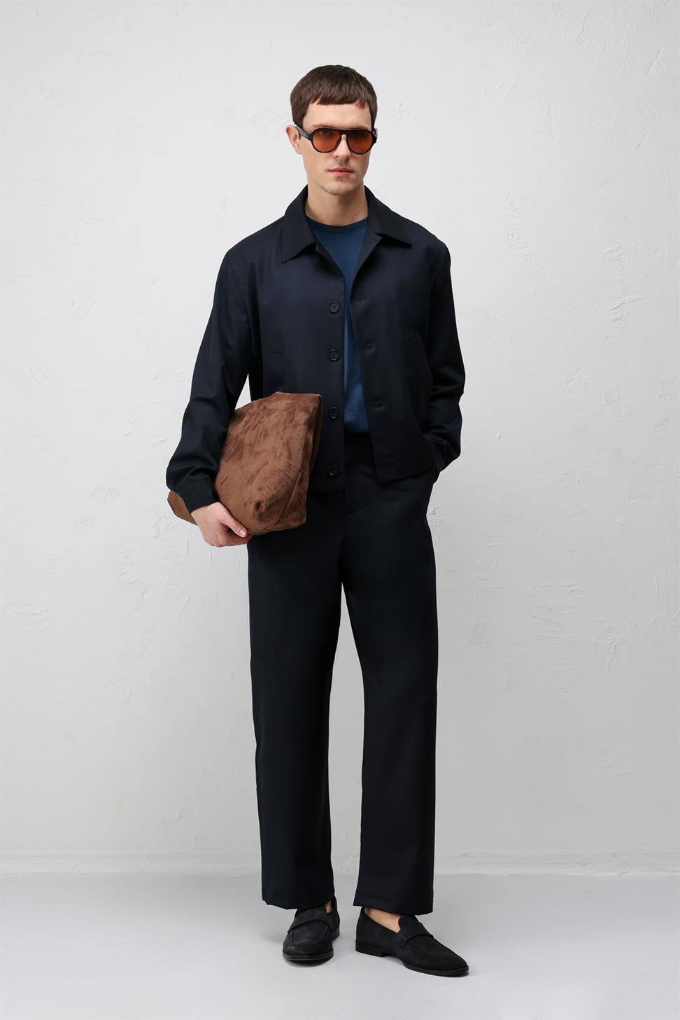 معطف ربيعي رجالي بقصة مريحة