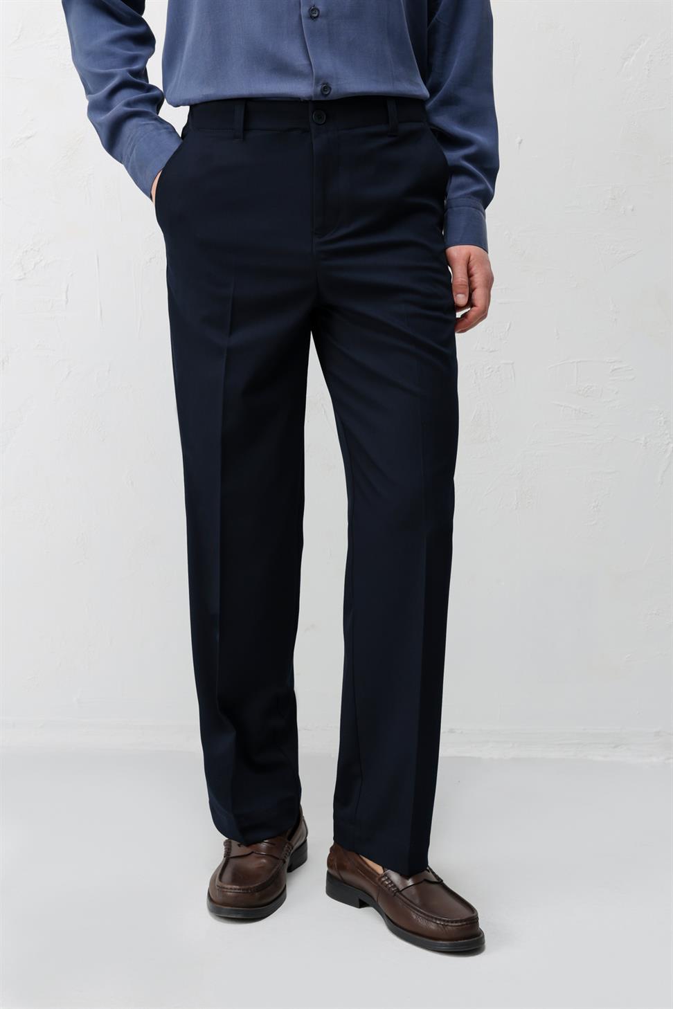 Antioch Lacivert Straight Fit Erkek Pantolon