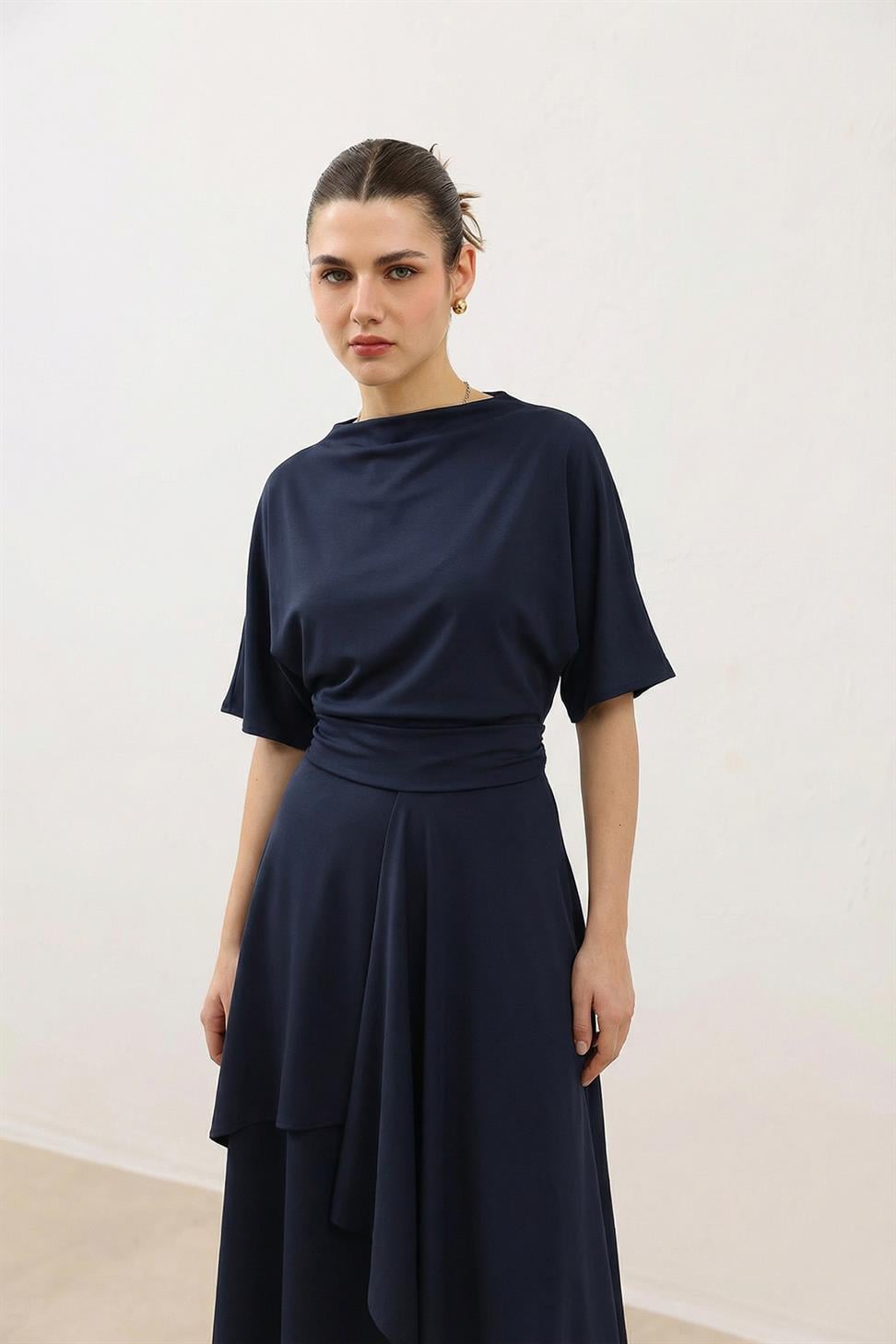 Womens Voluminous Skirt and Blouse Set