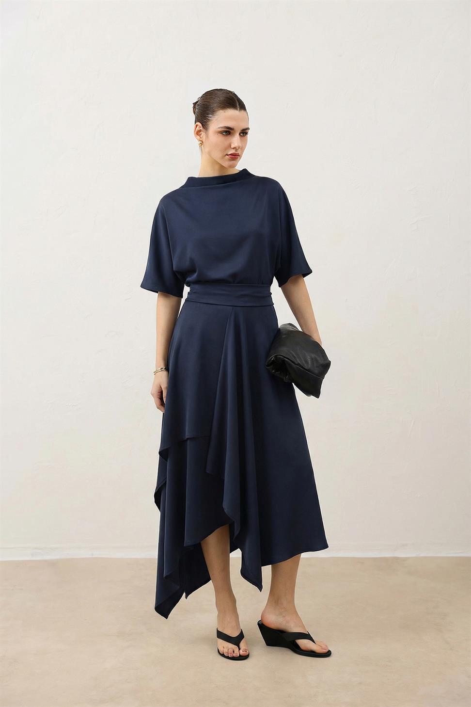Womens Voluminous Skirt and Blouse Set