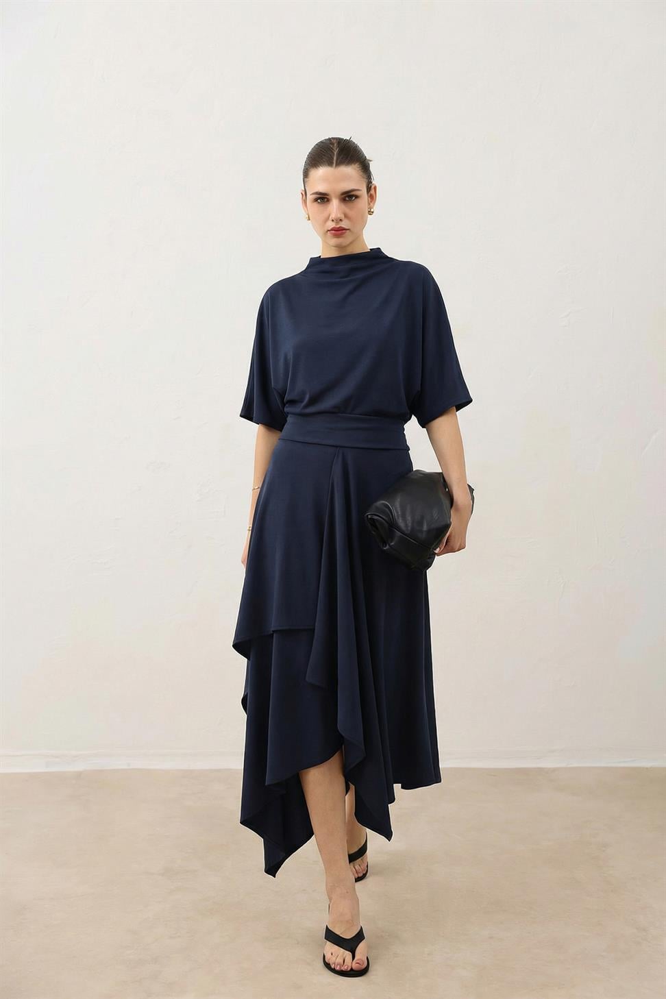Womens Voluminous Skirt and Blouse Set