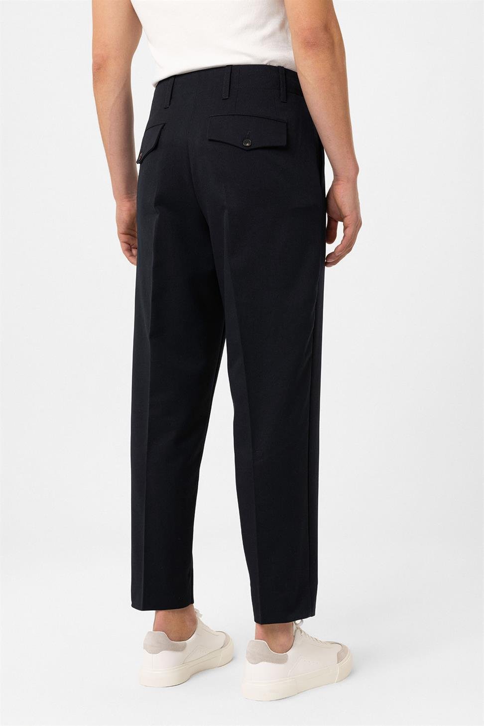 Antioch Lacivert Yüksek Bel Straight Fit Erkek Pantolon