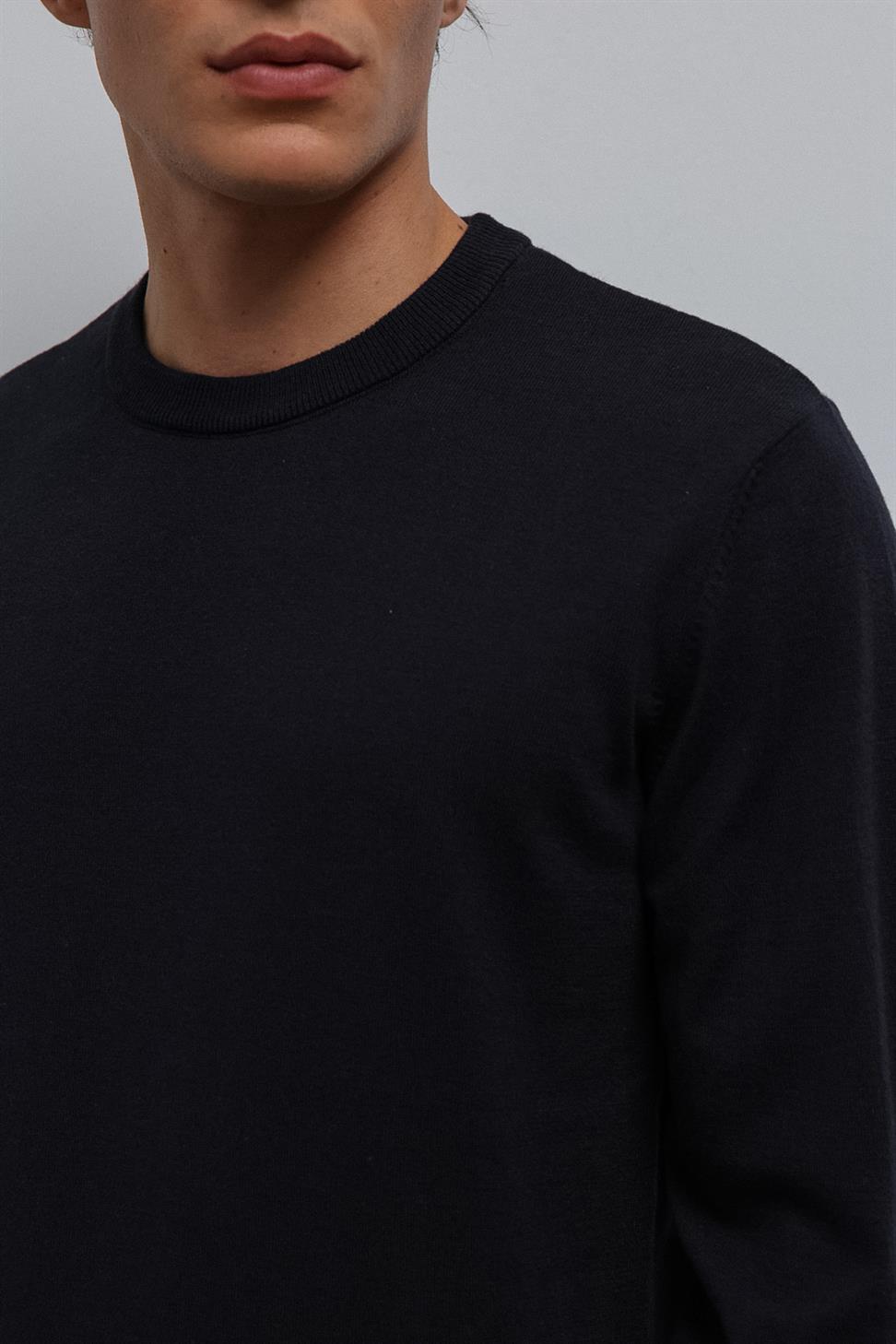 Antioch Lacivert Yumuşak Dokulu Basic Erkek Kazak