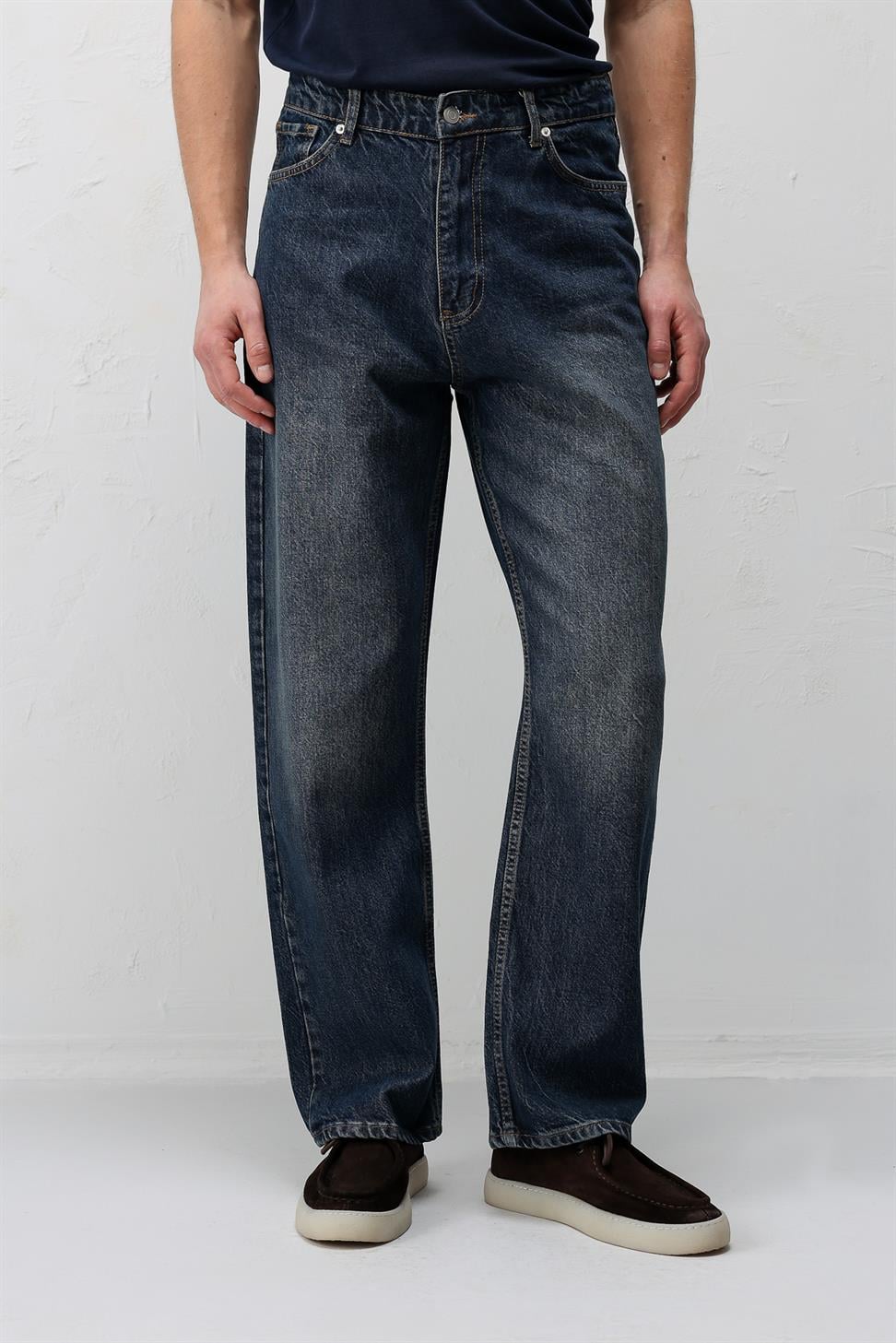 Antioch Mavi Baggy Fit Erkek Jean