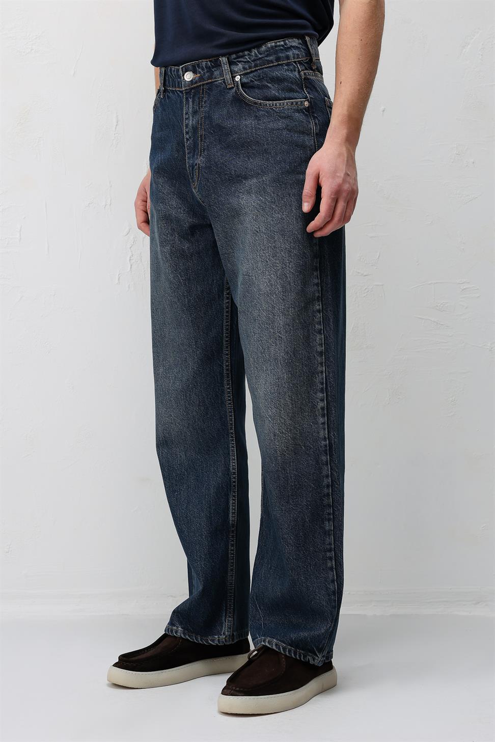 Antioch Mavi Baggy Fit Erkek Jean