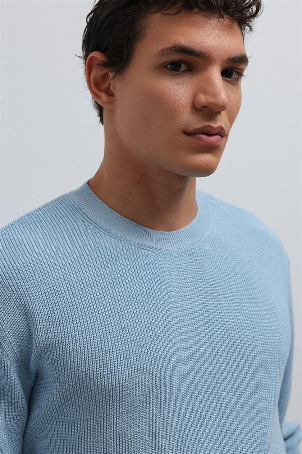 Antioch Mavi Dokulu Erkek Kazak