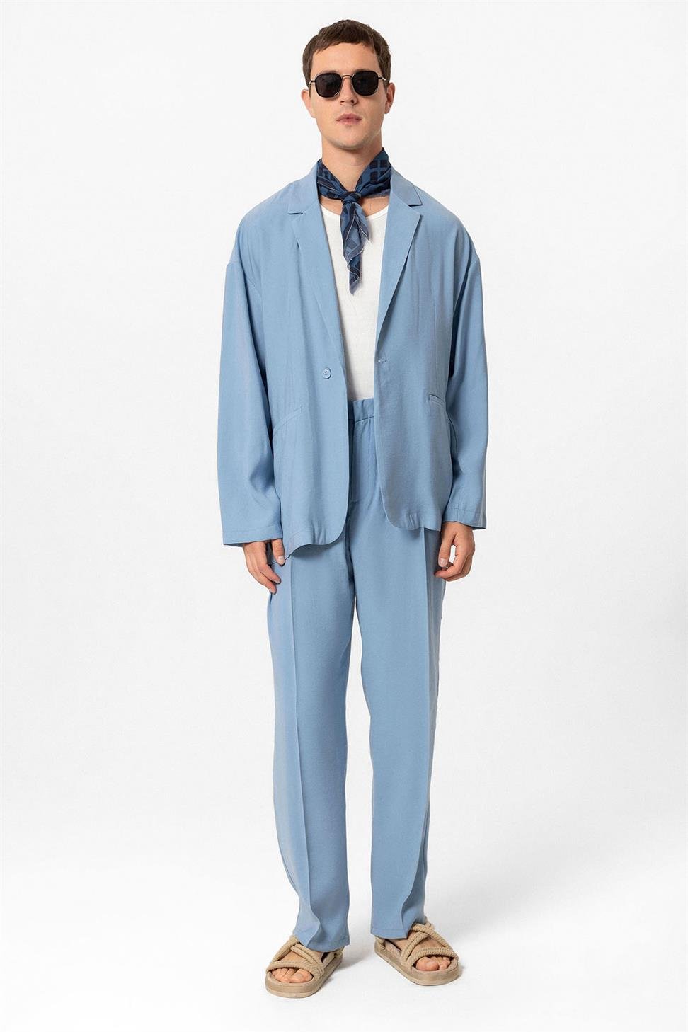 Oversized Unlined Mens Blazer Jacket