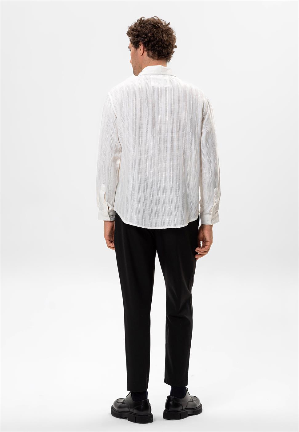 محبوك قميص مفصل للرجال