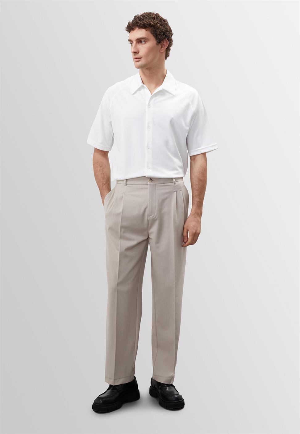 قميص رجالي بأكمام قصيرة مقاس كبير